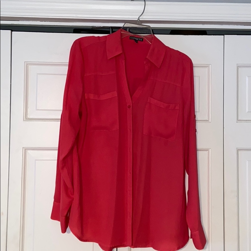 Peach blouse